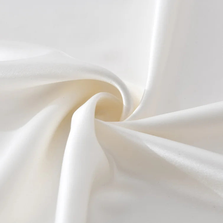 Queen REST in Ivory Mulberry Silk Scripture Pillowcase